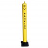 900Y-(76), Fold Down Parking Bollard with No Parking Logo