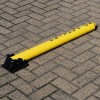 900Y-(76), Fold Down Parking Bollard with No Parking Logo