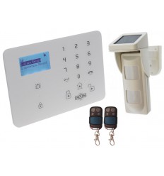KP9 GSM Alarm with Outdoor Pet Friendly Solar Powered PIR 