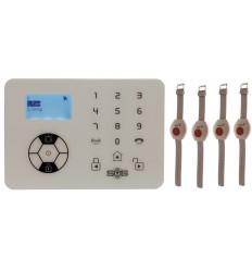 KP9 Siren Only Wireless Panic Alarm Kit B with Wristband Wireless Panic Buttons