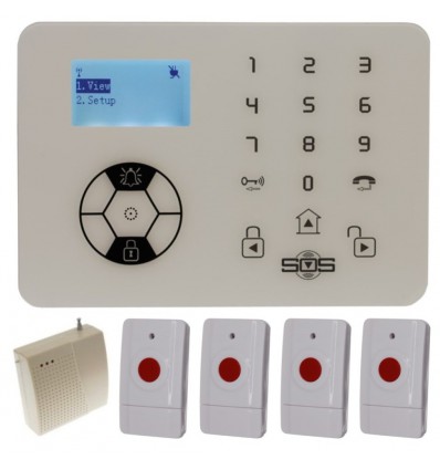 KP9 Siren Only Wireless Panic Alarm Kit C with Signal Booster