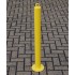 76 mm Diameter Fixed Bolt Down Yellow Bollard with Top Mounted Eyelet