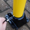 76 mm Diameter Fold Down Post (unlocking the post)