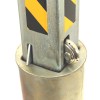 Padlock & Latch on the TP-120's Fully Telescopic Security Post