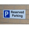 Reserved External Wall Mounted Reserved Parking Sign.