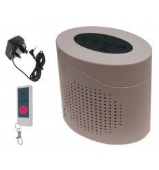 Dog Barking Alarm (A - Power Supply Socket, B - Battery Location).