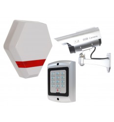 Compact Solar Dummy Alarm Siren, Solar DC2 Dummy CCTV Camera & Dummy Alarm Keypad.