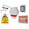 Solar Dummy Compact Alarm Siren, DC2 Solar Dummy Camera, Dummy Keypad & 2 x Signs.
