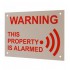 This Property Is Alarmed External Security Sign.