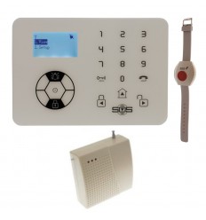 KP9 Siren Only Wireless 200 - 400 metre Panic Alarm with Wristband Panic Button.