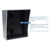 UltraCom Wireless Intercom Outdoor Hood (with Caller Station base plate connected).