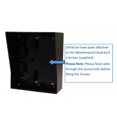 UltraCom Wireless Intercom Outdoor Hood Black