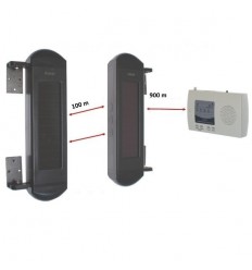 1B Solar Wireless Perimeter Alarm System with Rechargeable Power Packs