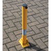 Bendy Fold Down Yellow Parking Post 
