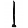 Black 76 mm Diameter Fold Down Parking Post. Integral Lock & Chain Eyelet (001-2970 K/D, 001-2980 K/A)