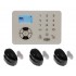 KP9 Bells Only Alarm with 3 x Outdoor Wireless Curtain PIR