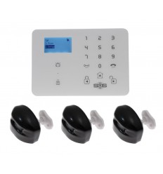 KP9 GSM Alarm with 3 x Outdoor Curtain PIR's