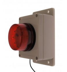 Buzzer & Red Flashing Strobe Assembly with 20 metres of Cable