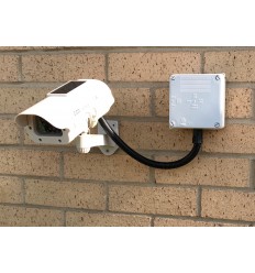 Solar Powered Dummy CCTV Camera (DC23) with Cable Management Box