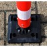 Base for the Tall Plastic Bendy Bolt Down Bollard with Reflective Chevron Sticker (001-3430)