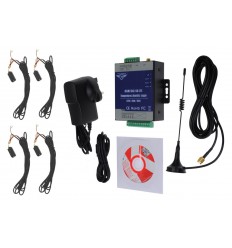 4 channel 3G KP GSM Temperature, Humidity & Power Status Monitor with 4 x 5 metre Probes.