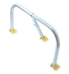 Galvanised Fold Down Hoop Barrier & Integral Lock