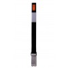 Black 100P Removable Security Post with Reflective Stickers.