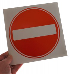 No Entry Logo Sign
