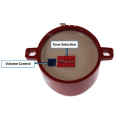 Red Adjustable IP65 Siren (Lug Mounting)