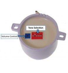 White Adjustable IP65 Siren 