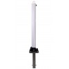 White Fold Down Parking Post with Ground Spigot