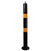 Black & Yellow 76 mm Diameter Bolt Down Steel Bollard (001-2930)