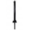 Black 76 mm Diameter Fold Down Parking Post with Ground Spigot