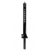 Black 76 mm Diameter Fold Down Parking Post with Ground Spigot & No Parking Logo