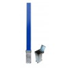 H/D Blue 100P Security Parking Posts & 2 x Ground Bases.