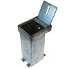 Ground Base for 100P Security Post (hinged lid open)