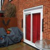 Balcony & Patio Door  Solar Powered Alarm Beams, protecting a Patio Door. 