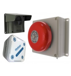 Protect-800 Wireless Driveway Alert with Outdoor Bell Receiver & Indoor Receiver