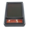 Top View, Solar Charged Siren, Flashing Strobe Light & Wireless Receiver. 