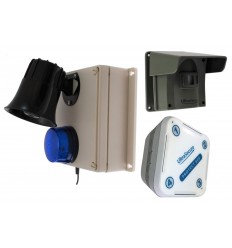 Protect-800 Driveway Alert with Loud Outdoor Siren Receiver & Indoor Receiver.