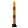 Yellow & Red 900 mm High, Fold Down Parking Post (001-1673 K/D, 001-1663 K/A)