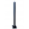 Galvanised 900W-76 Fold Down Parking Post, Integral Lock & Eyelet (001-2600 K/D, 001-2590 K/A).