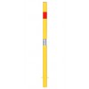 Spigot Based Tall Static Yellow & Red Parking Post – Heavy Duty Car Park & Access Control Bollard