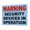 Large Heavy Duty Outdoor Security Warning Sign