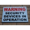 Large Heavy Duty Outdoor Security Warning Sign