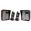 Wireless Gate & Door Intercom with 2 x Handsets & 2 x Caller Stations (UltraCom2 ) Silver & Black Hood s