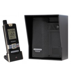 Wireless Gate & Door Intercom (UltraCom2 No Keypad) Black with Black Hood 