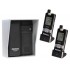 Wireless Gate & Door Intercom & 2 x Handsets (UltraCom2) Black with Silver Hood