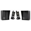 Wireless Gate & Door Intercom with 2 x Handsets & 2 x Caller Stations (UltraCom2) Black & Black Hoods