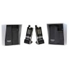 Wireless Gate & Door Intercom with 2 x Handsets & 2 x Caller Stations (UltraCom2 ) Black & Silver Hood s